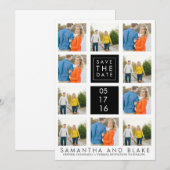 Save the Date Moderne Collage | ABWEICHUNGEN (Vorne/Hinten)