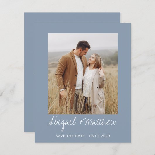 Save the Date Moderne Einladung (Vorne/Hinten)