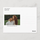 Save the Date Moderne, elegante Multi-Foto Collage Postkarte (Rückseite)