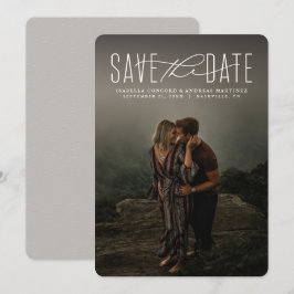 Save the Date moderne Foto-Ankündigung