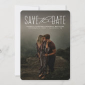 Save the Date moderne Foto-Ankündigung (Vorderseite)