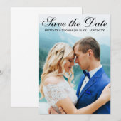 Save the Date Moderne Fotokarte SB (Vorne/Hinten)