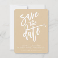 SAVE THE DATE moderne Kalligraphie-Schrift Weizen