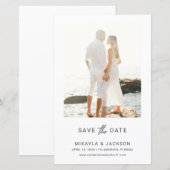 Save the Date Moderne Minimalistische Haushaltshoc (Vorne/Hinten)