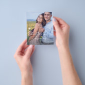 Save the Date Moderne Namen Foto VerticalV3 Flyer (Gruppe)