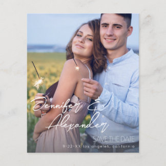 Save the Date Moderne Namen Foto VerticalV3 Flyer