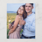 Save the Date Moderne Namen Foto VerticalV4 (Rückseite)