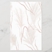 Save the Date Moderne Pampas Grass Floral Flyer (Hinten)