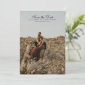 Save the Date Moderne Romantische Foto-Bildkarte (Stehend Vorderseite)