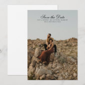 Save the Date Moderne Romantische Foto-Bildkarte (Vorne/Hinten)