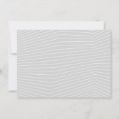 SAVE THE DATE moderne, schlichte Grenze cool grau Einladung (Rückseite)