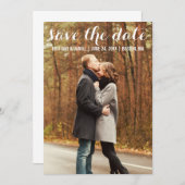 Save the Date Moderne Verlobung Card WBL (Vorne/Hinten)