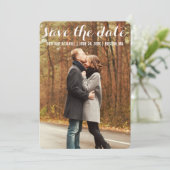 Save the Date Moderne Verlobung Card WBR (Stehend Vorderseite)