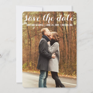 Save the Date Moderne Verlobung Card WBR