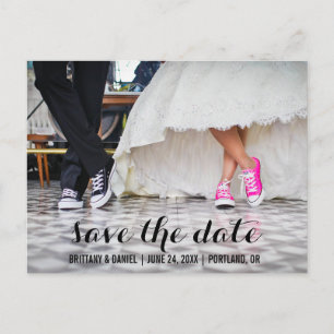 Save the Date Moderne Verlobung Postcard SCB Postkarte