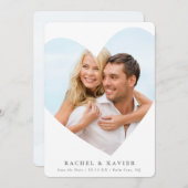 SAVE THE DATE, moderner Foto Einladung (Vorne/Hinten)