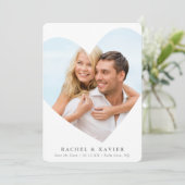 SAVE THE DATE, moderner Foto Einladung (Stehend Vorderseite)