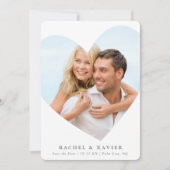 SAVE THE DATE, moderner Foto Einladung (Vorderseite)