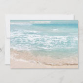 Save The Date | Moderner geometrischer Strand für (Rückseite)