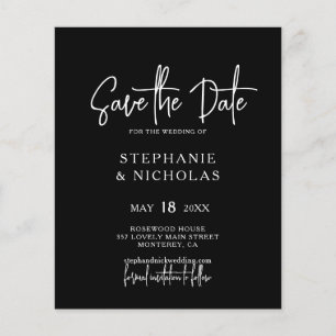Save the Date moderner QR-Code Flyer