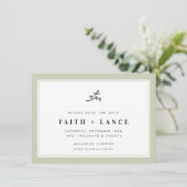 SAVE THE DATE moderner Ritter Einladung (Stehend Vorderseite)