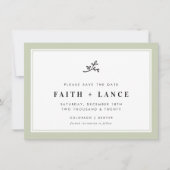 SAVE THE DATE moderner Ritter Einladung (Vorderseite)