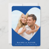 SAVE THE DATE modernes Foto Einladung (Vorderseite)