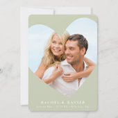 SAVE THE DATE modernes Foto Einladung (Vorderseite)