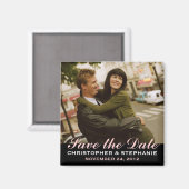 Save the Date Modernes Foto Magnet (Vorderseite/Rückseite)