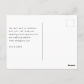 Save The Date! Modernes Marmor 1 Foto Postkarte (Rückseite)