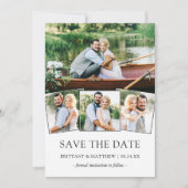 Save the Date Modernes Minimalistisches 4 Foto (Vorderseite)