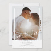 Save the Date Modernes Personalisiertes Foto Ankündigung (Vorderseite)
