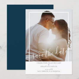 Save the Date Modernes Personalisiertes Foto Ankündigung