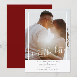 Save the Date Modernes Personalisiertes Foto Ankündigung