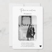 Save the Date Modernes Script-Hochzeitsszenario-Fo Einladung (Rückseite)