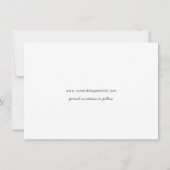 Save the Date Modernes Wedding Pen Schlagwörterbuc Einladung (Rückseite)