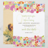 Save the Date Monogram Spring Summer (Vorne/Hinten)