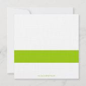 Save the Date Monogramme für Hochzeiten, grün rosa (Rückseite)