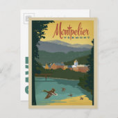 Save the Date - Montpelier, VT Ankündigungspostkarte (Vorne/Hinten)