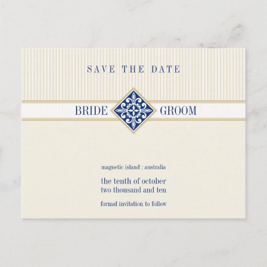 SAVE THE DATE: Motiv 1 Ankündigungspostkarte (Vorderseite)