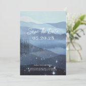 Save the Date Mountains Nebel (Stehend Vorderseite)