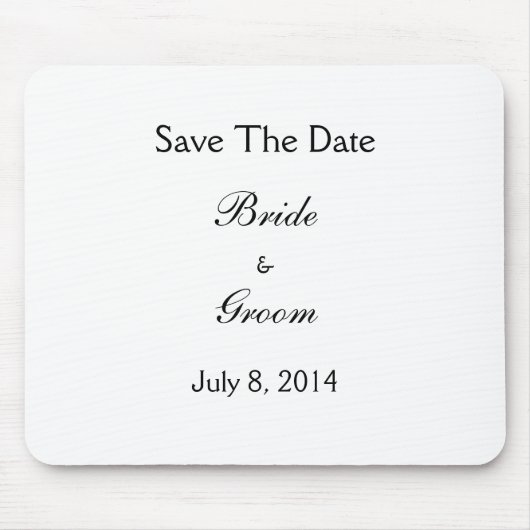 Save The Date Mousepad (Vorne)