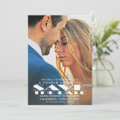 Save the Date | Movie Poster Foto Einladung (Stehend Vorderseite)