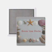 Save the Date/Muscheln Magnet (Vorderseite/Rückseite)