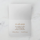 Save the Date Muscheln Summer Tropical Bridal Ankündigung (Innenseite)