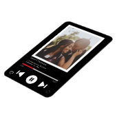 Save the Date Music Player First Dance Foto Magnet (Linke Seite)