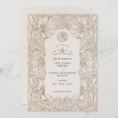 Save the Date Muted White Muslim Islamic Morris Einladung (Vorne/Hinten)