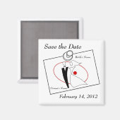 Save the Date nach dem Ende Magnet (Vorderseite/Rückseite)