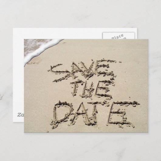 Save the Date nach der Karte (Vorne/Hinten)