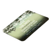 Save the Date Nachtlicht rustikales MAGNET (Linke Seite)